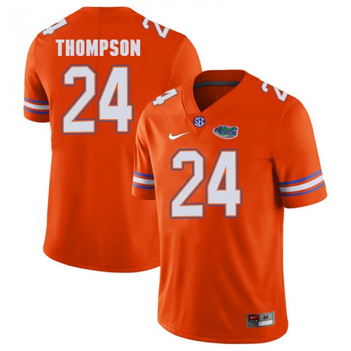 Florida Gators #24 Orange College Football Mark Thompson Player Performance Jersey