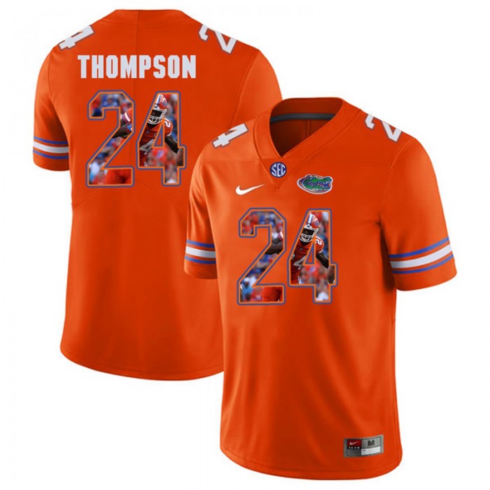 Florida Gators Football Orange College Mark Thompson Jersey