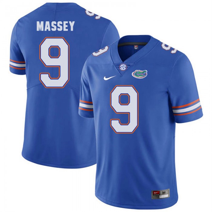 Florida Gators #9 Royal Blue College Football Dre Massey Player Performance Jersey
