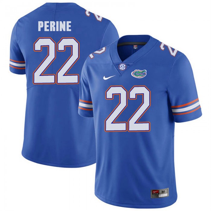 Florida Gators #22 Royal Blue College Football Lamical Perine Player Performance Jersey