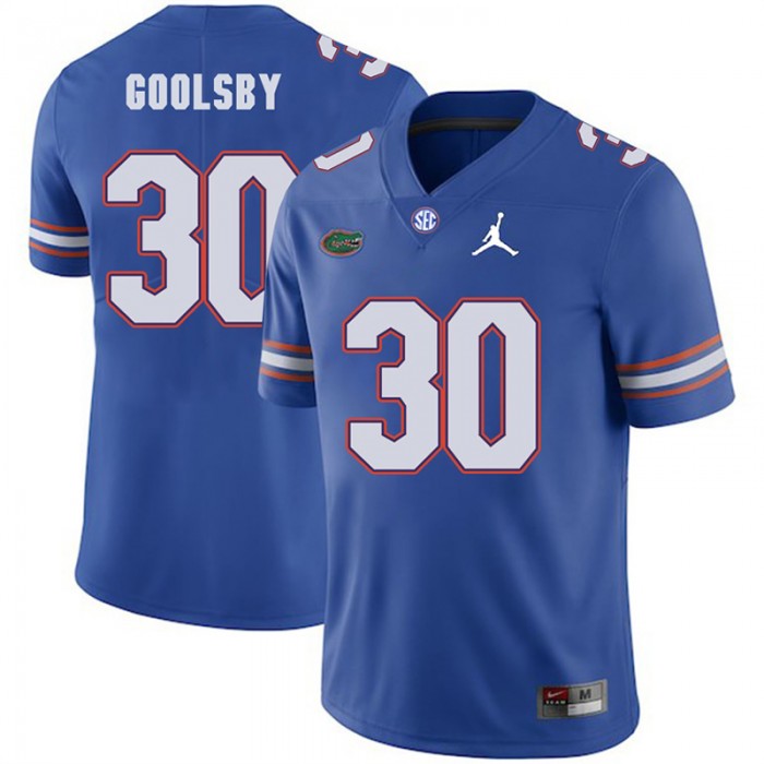 Florida Gators 2018 Football Game Royal For Men Jordan Brand DeAndre Goolsby Jersey