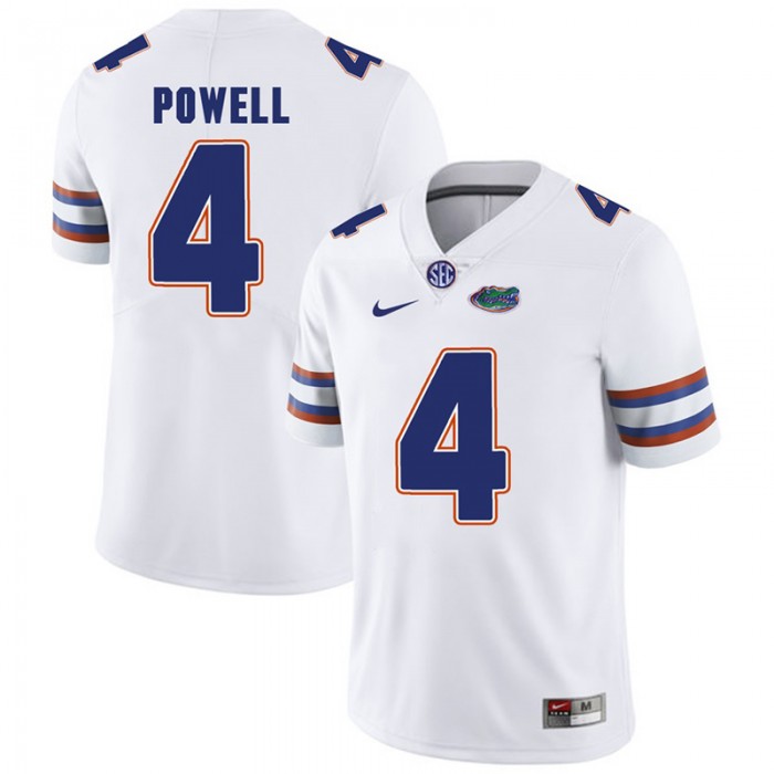 Florida Gators #4 White College Football Brandon Powell Player Performance Jersey