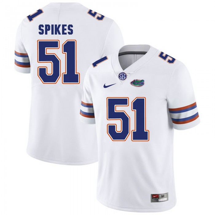 Florida Gators #51 White College Football Brandon Spikes Player Performance Jersey