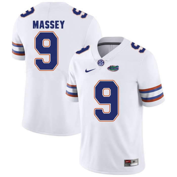 Florida Gators #9 White College Football Dre Massey Player Performance Jersey