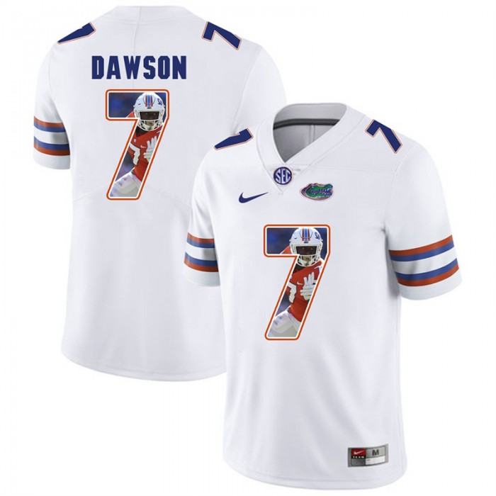 Florida Gators Football White College Duke Dawson Jersey