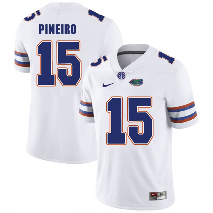 Florida Gators #15 White College Football Eddy Pineiro Player Performance Jersey