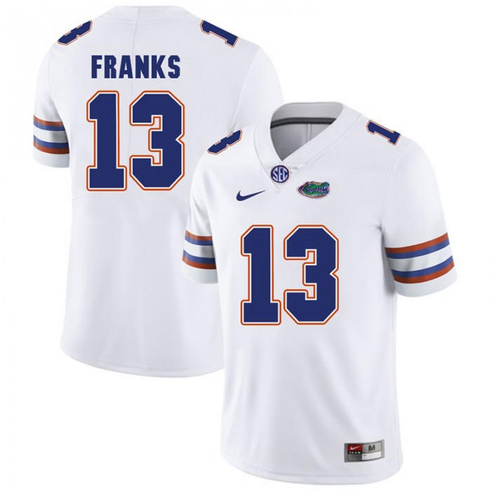 Florida Gators #13 White College Football Feleipe Franks Player Performance Jersey