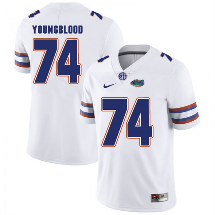 Florida Gators #74 White College Football Jack Youngblood Player Performance Jersey