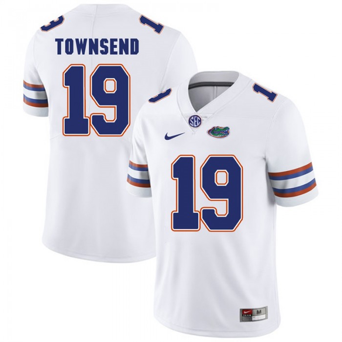 Florida Gators #19 White College Football Johnny Townsend Player Performance Jersey