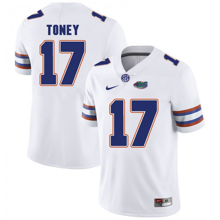Florida Gators #17 White College Football Kadarius Toney Player Performance Jersey
