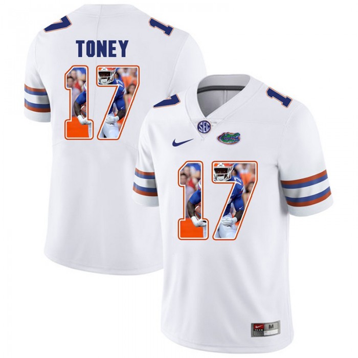 Florida Gators Football White College Kadarius Toney Jersey