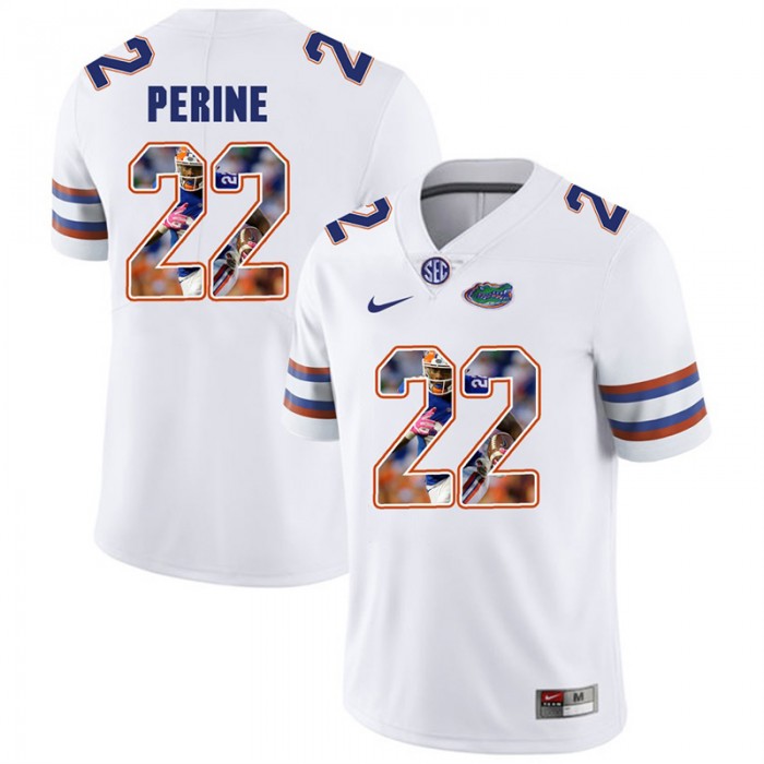 Florida Gators Football White College Lamical Perine Jersey