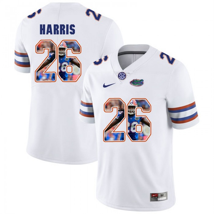 Florida Gators Football White College Marcell Harris Jersey