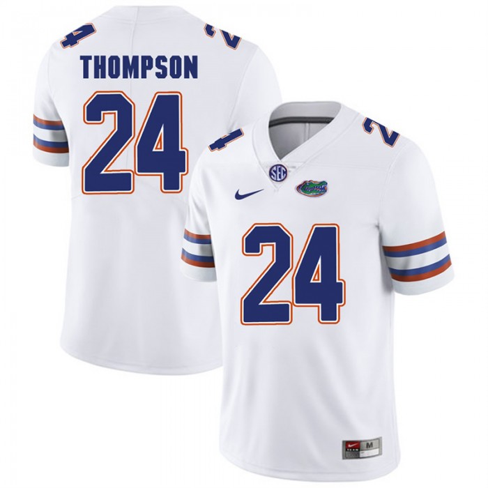 Florida Gators #24 White College Football Mark Thompson Player Performance Jersey