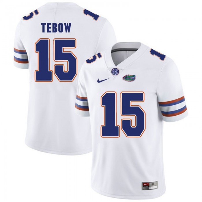 Florida Gators #15 White College Football Tim Tebow Player Performance Jersey
