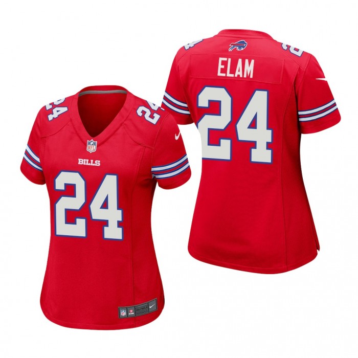 Kaiir Elam #24 Buffalo Bills 2022 NFL Draft Red Women Game Jersey Florida Gators