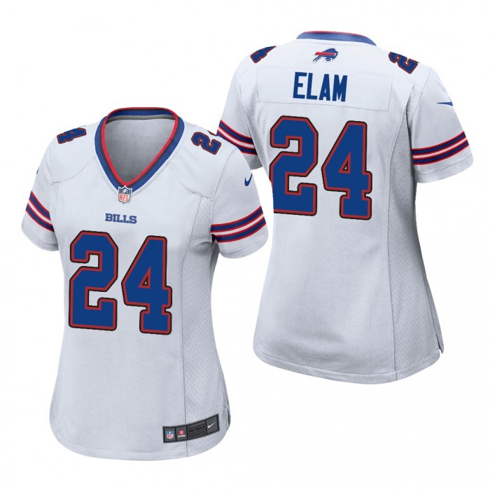 Kaiir Elam #24 Buffalo Bills 2022 NFL Draft White Women Game Jersey Florida Gators