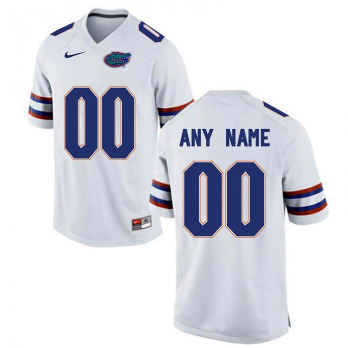 Male Florida Gators White College Customized Limited Football Jersey