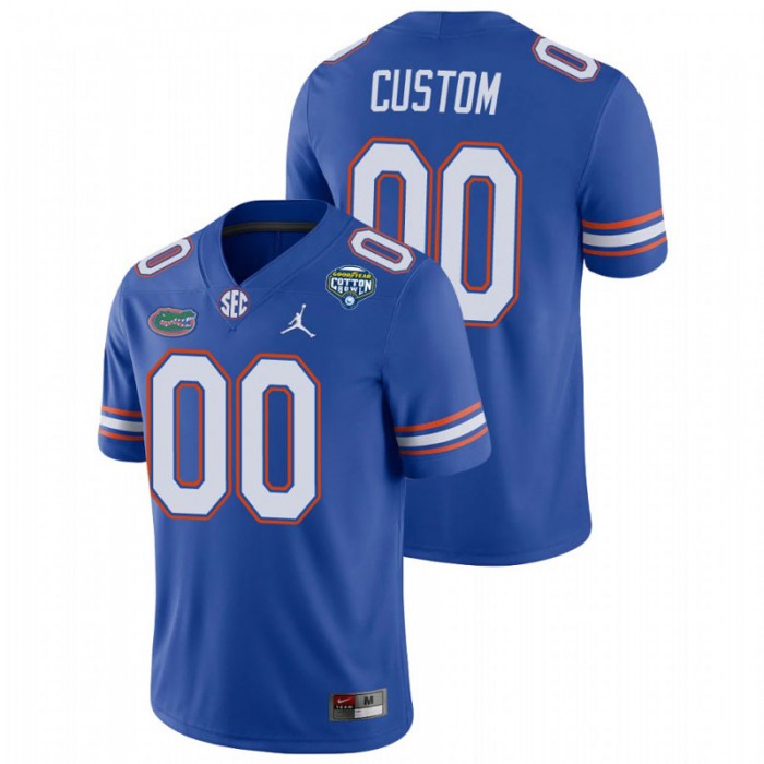 Custom Florida Gators 2020 Cotton Bowl Royal Game Jersey
