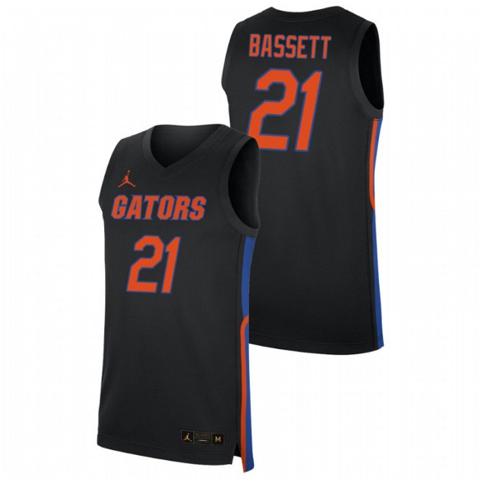 Florida Gators Replica Dontay Bassett College Basketball Jersey Black For Men