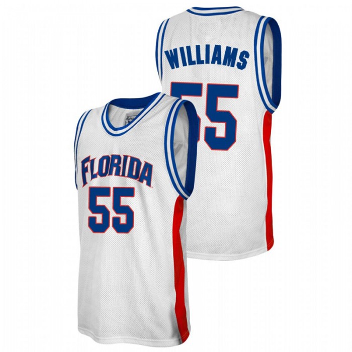 Florida Gators Jason Williams Jersey College Baketball White Alumni For Men
