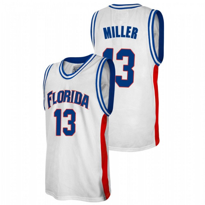 Florida Gators Mike Miller Jersey College Baketball White Alumni For Men