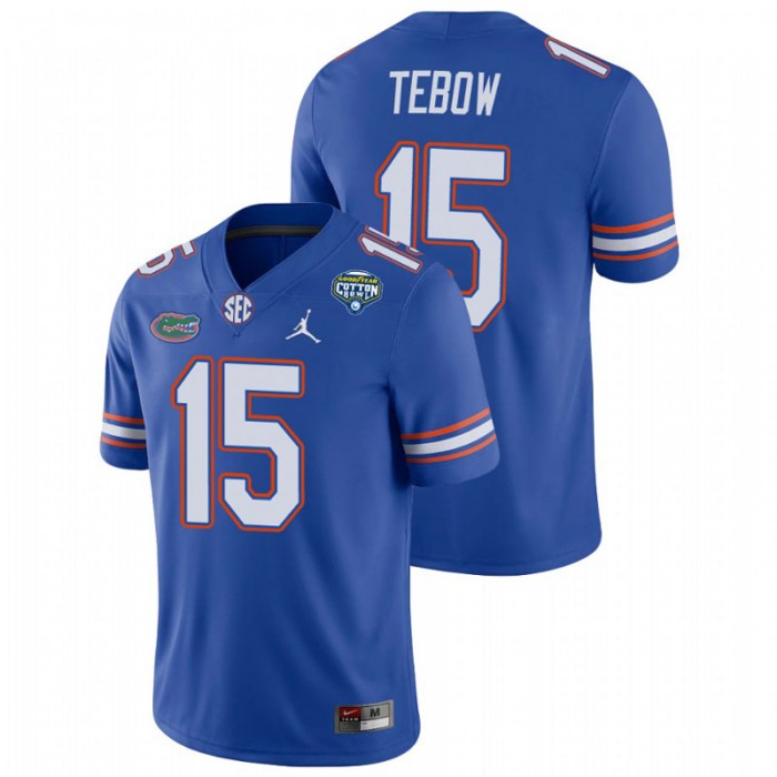Tim Tebow Florida Gators 2020 Cotton Bowl Royal Game Jersey