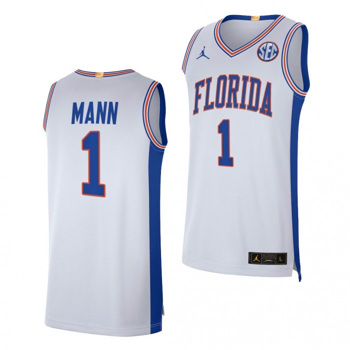 Tre Mann #1 Florida Gators Elite Limited NBA Alumni White Jersey