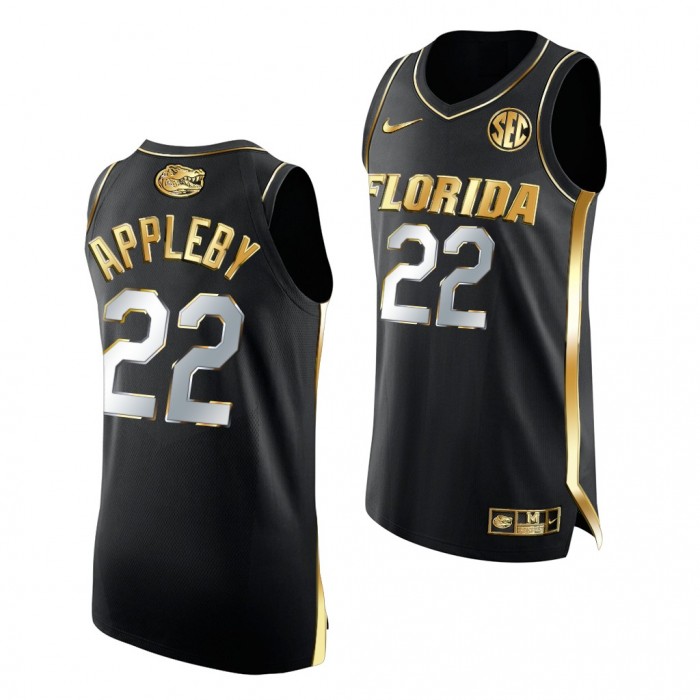 Tyree Appleby #22 Florida Gators 2021-22 Golden Edition Authentic Black Jersey