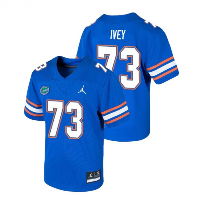 Martez Ivey Youth Florida Gators Royal Game College Football Jersey
