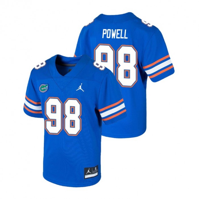 Jorge Powell Youth Florida Gators Royal Game College Football Jersey