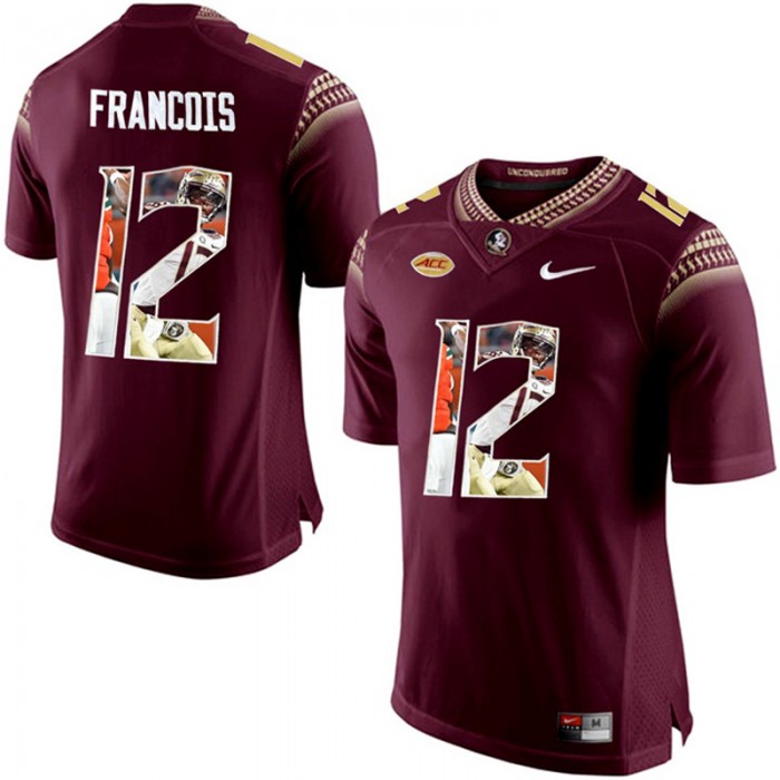 Florida State Seminoles Deondre Francois Red NCAA Football Premier Jersey Printing Player Portrait
