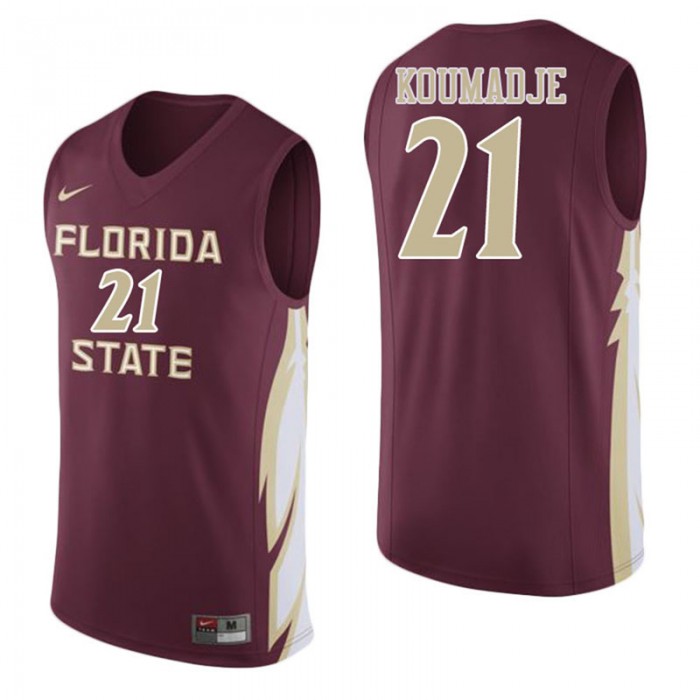 Christ Koumadje Garnet College Basketball Florida State Seminoles Jersey