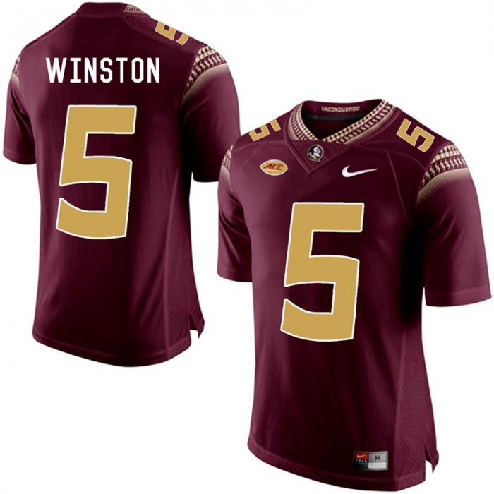 Jameis Winston Florida State Seminoles Garnet College School Football Player Stitched Limited Jersey