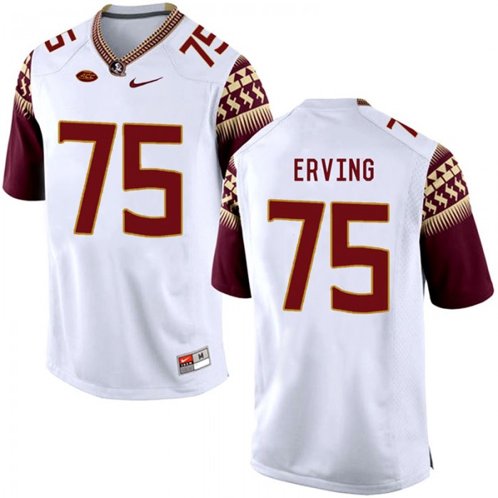 Cameron Erving Florida State Seminoles White College School Football Player Stitched Away Jersey
