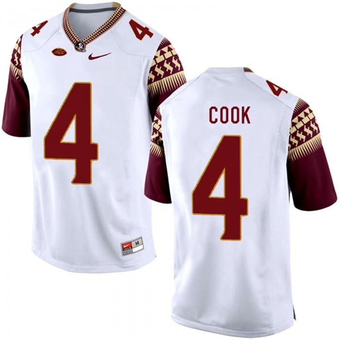 Dalvin Cook Florida State Seminoles White College School Football Player Stitched Away Jersey