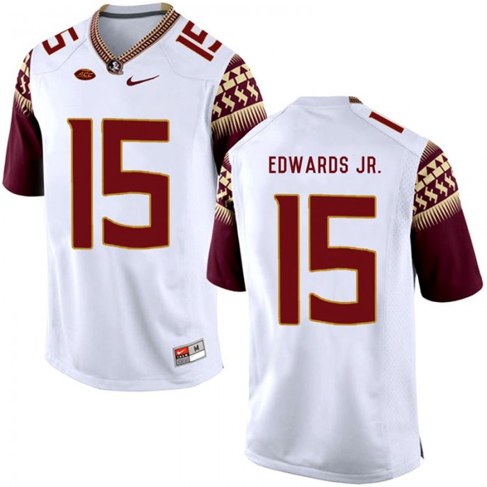 Mario Edwards Jr. Florida State Seminoles White College School Football Player Stitched Away Jersey