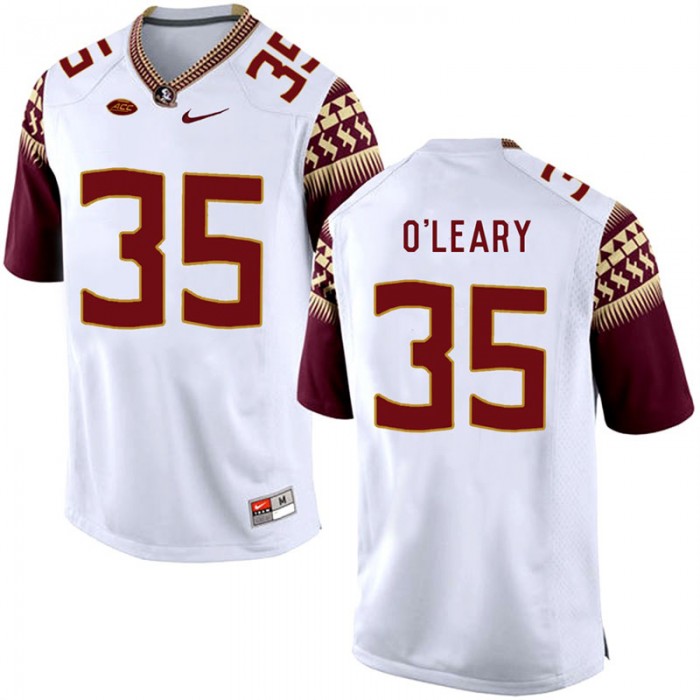 Nick O'Leary Florida State Seminoles White College School Football Player Stitched Away Jersey