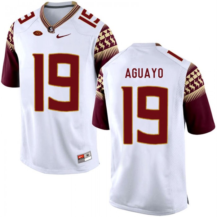 Roberto Aguayo Florida State Seminoles White College School Football Player Stitched Away Jersey