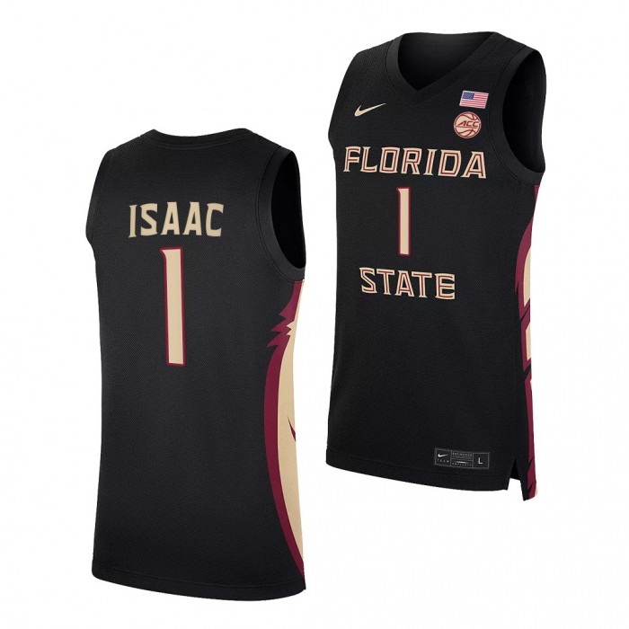 Florida State Seminoles Jonathan Isaac #1 Black College Basketball Uniform NBA Alumni Jersey