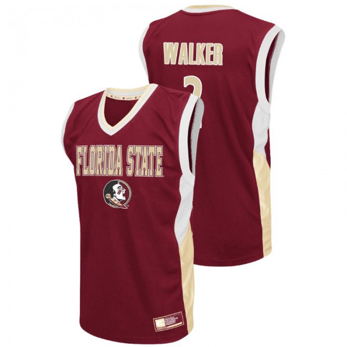 Florida State Seminoles College Basketball Red CJ Walker Fadeaway Jersey