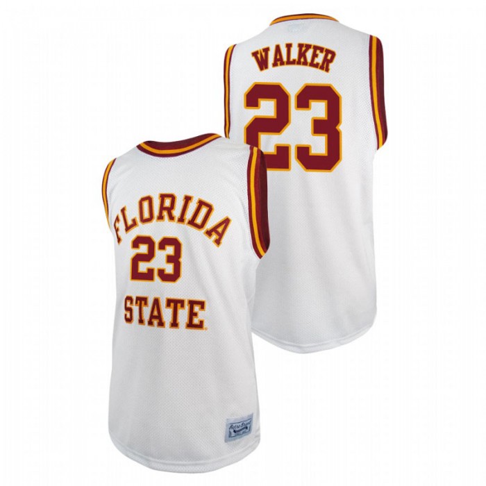 Florida State Seminoles M.J. Walker Basketball Original Retro Jersey White For Men