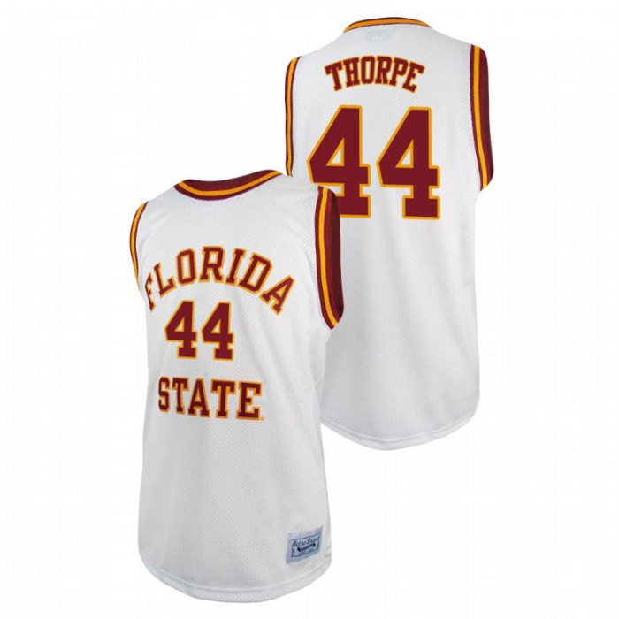 Florida State Seminoles Max Thorpe Basketball Original Retro Jersey White For Men