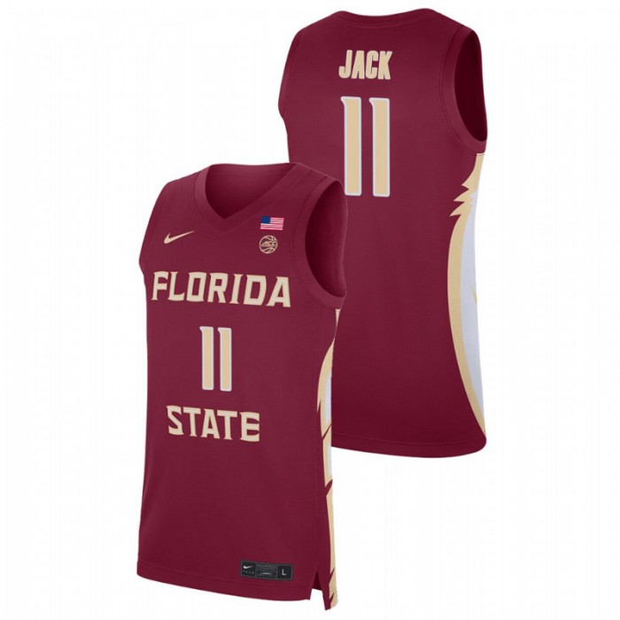 Florida State Seminoles Nathanael Jack Basketball Replica Jersey Red For Men