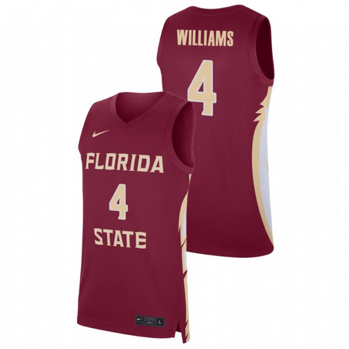 Florida State Seminoles 2020 NBA Draft Patrick Williams College Basketball Jersey Garnet For Men