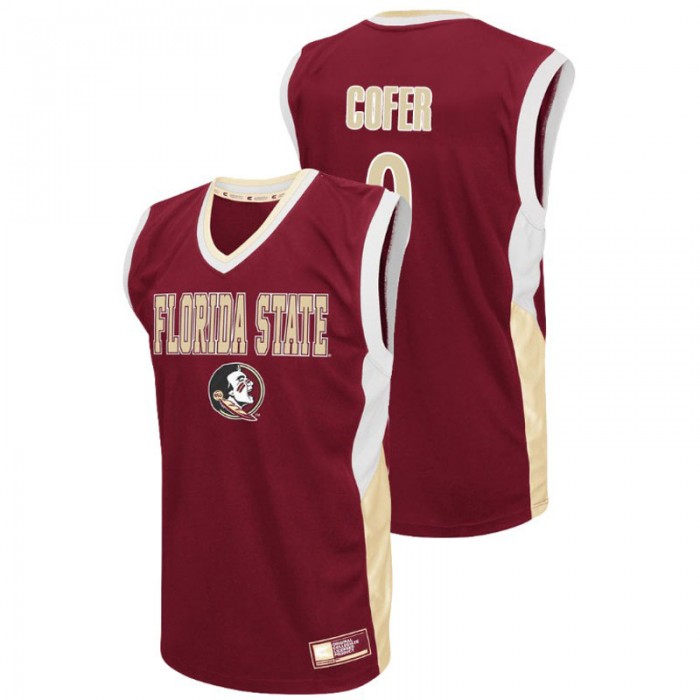 Florida State Seminoles College Basketball Red Phil Cofer Fadeaway Jersey