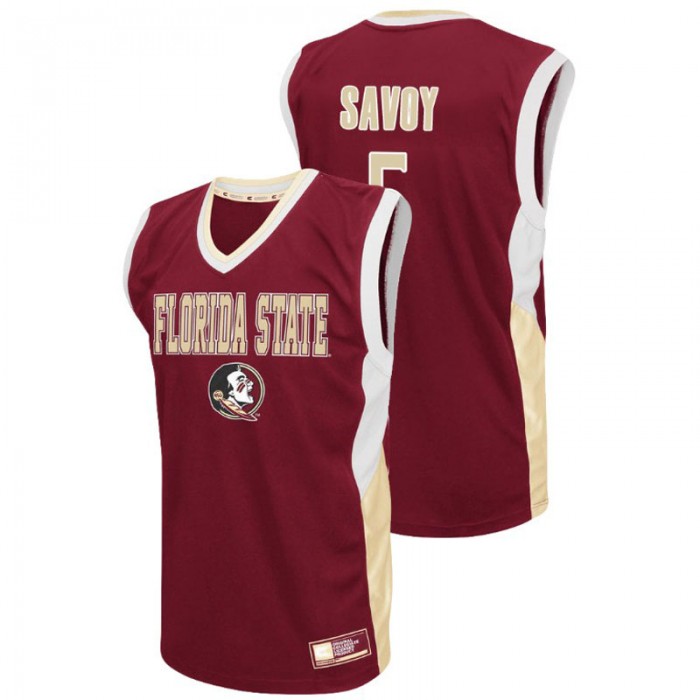 Florida State Seminoles College Basketball Red PJ Savoy Fadeaway Jersey
