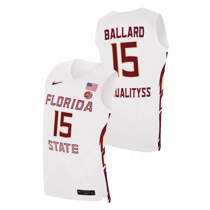 Florida State Seminoles Quincy Ballard Basketball Swingman Jersey White For Men