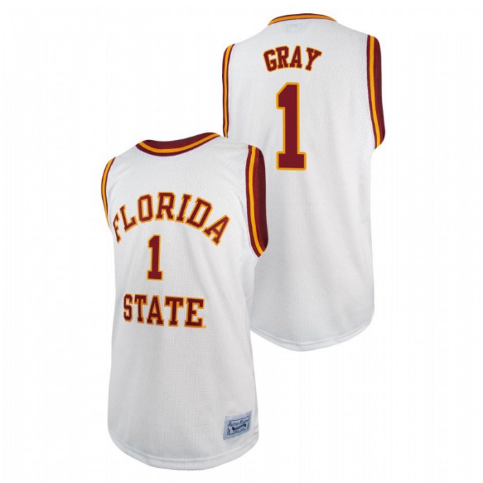 Florida State Seminoles RaiQuan Gray Basketball Original Retro Jersey White For Men