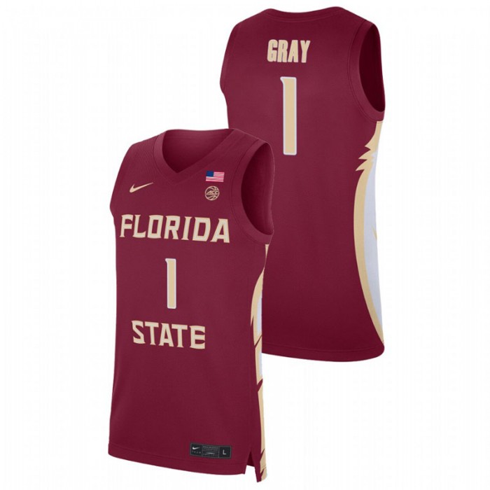 Florida State Seminoles RaiQuan Gray Basketball Replica Jersey Red For Men